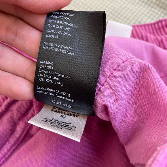 BDG Urban Outfitters Sz 28 High & Wide Corduroy Pants in Pink ‘Berry’ Retro Y2K - Picture 9 of 16